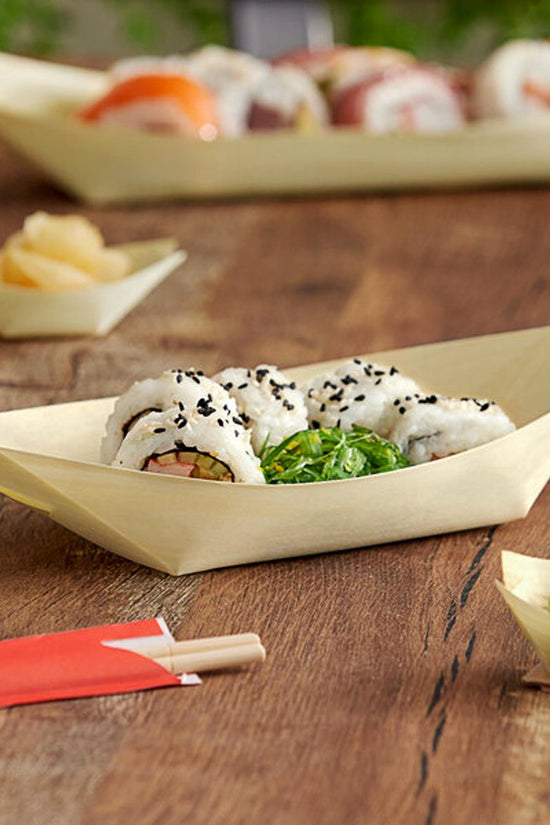Serving Pine Boat Extra Large - Pk50 - TEM IMPORTS™