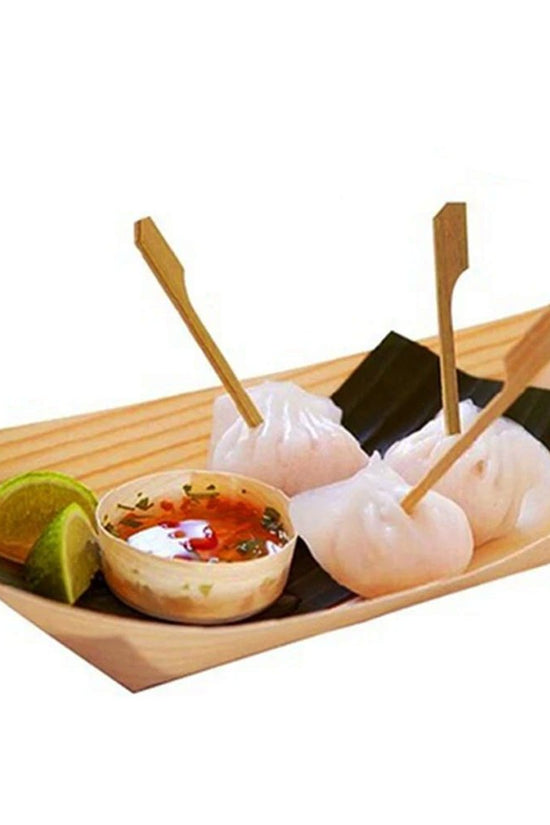 Serving Pine Boat Large - Pk50 - TEM IMPORTS™