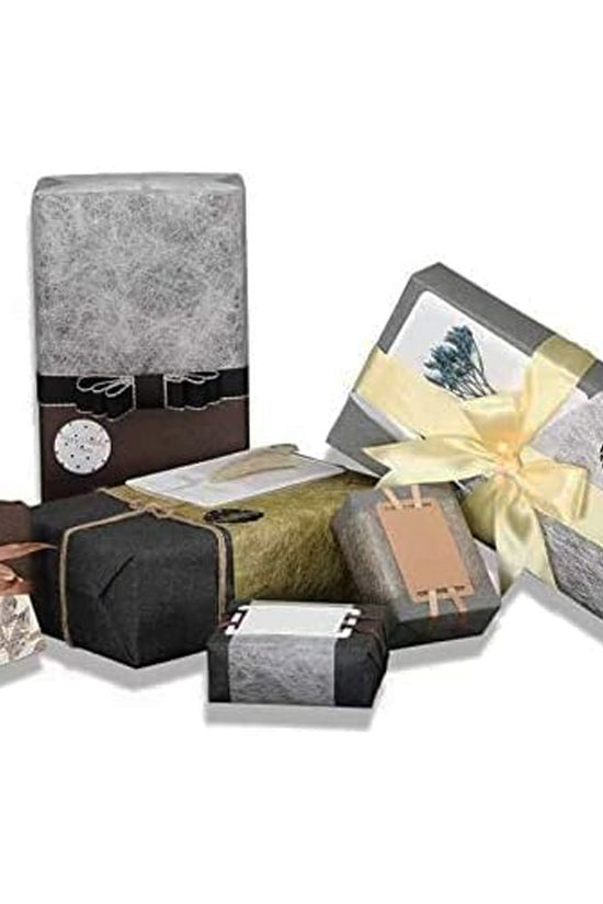 Silver Specialty Silk Wrapping Paper Sheets - Pack of 10 - TEM IMPORTS™