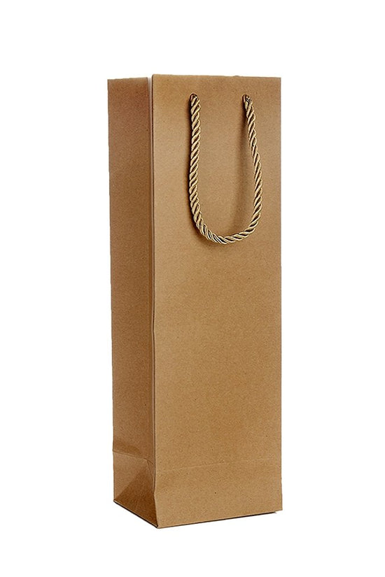 Single Wine Paper Bag With Silk Handle - TEM IMPORTS™