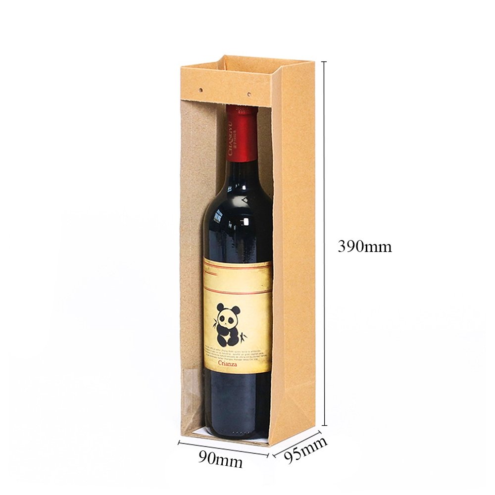 Single Wine Paper Bag With Silk Handle - TEM IMPORTS™