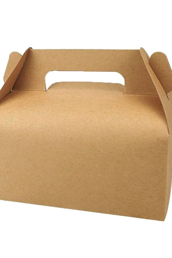 Small Kraft Paper Cake Box Handle With Window - TEM IMPORTS™