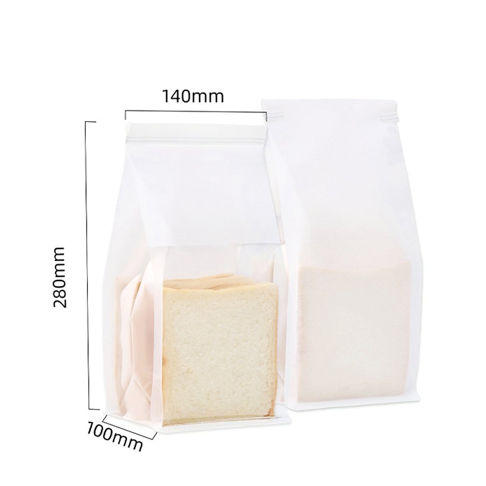 Small Paper Bread Bag Window - White - TEM IMPORTS™