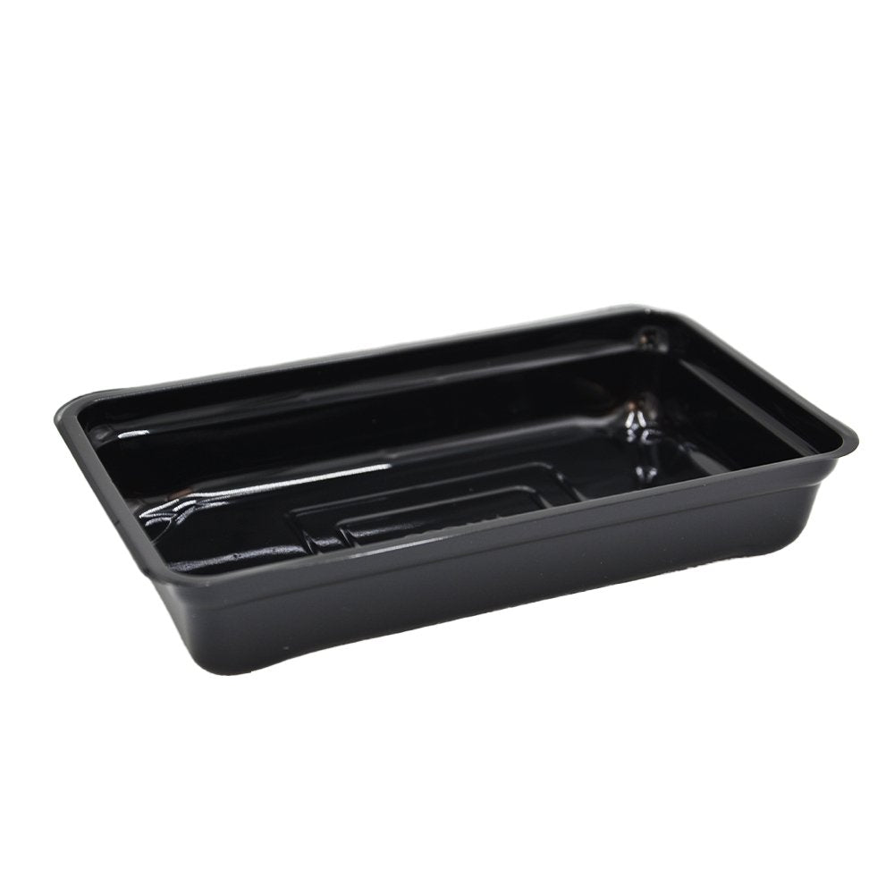 Small Rectangular Black With Clear PET Lid - TEM IMPORTS™