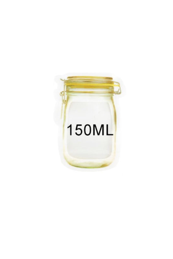Small Reusable Transparent Jar Imitation Ziplock Bag-Pk25 - TEM IMPORTS™