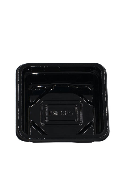 Small Square Black With Clear PET Lid - TEM IMPORTS™