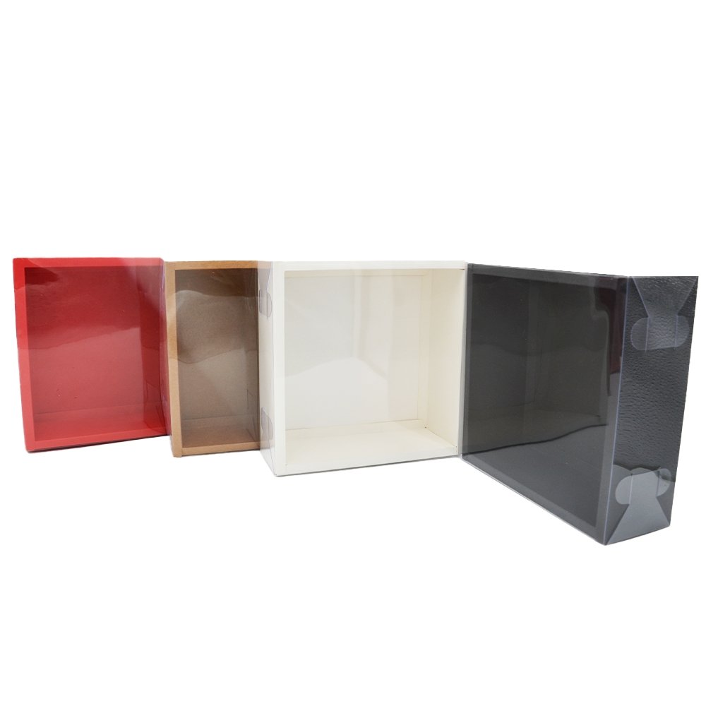 Small Square Paper Box - Red - TEM IMPORTS™