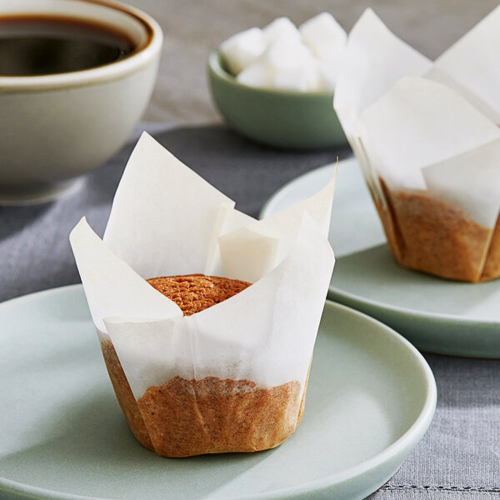 Small Tulip Muffin Wrap: White - Pack 200 - TEM IMPORTS™