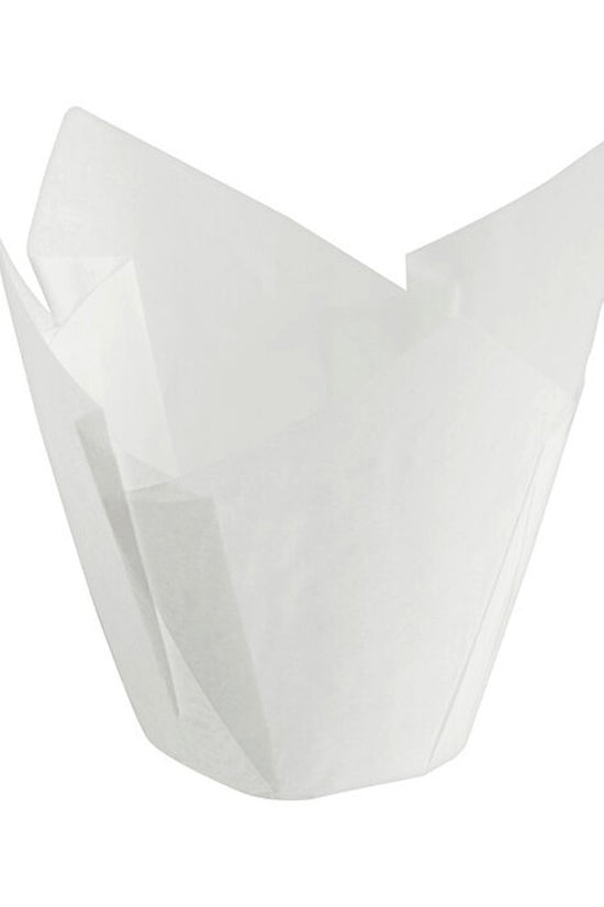 Small Tulip Muffin Wrap: White - Pack 200 - TEM IMPORTS™