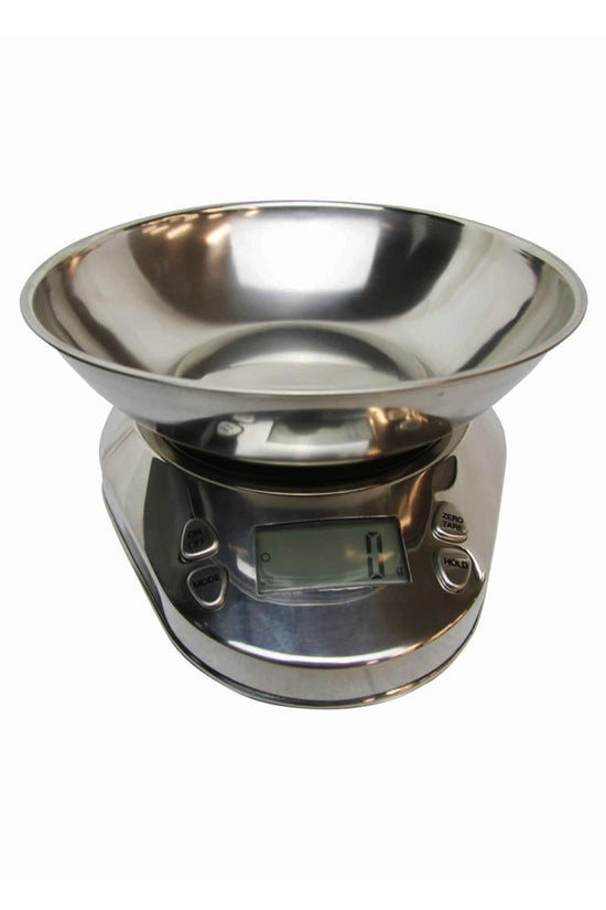 Stainless Steel Electronic Scale With Bowl - 5Kg - TEM IMPORTS™