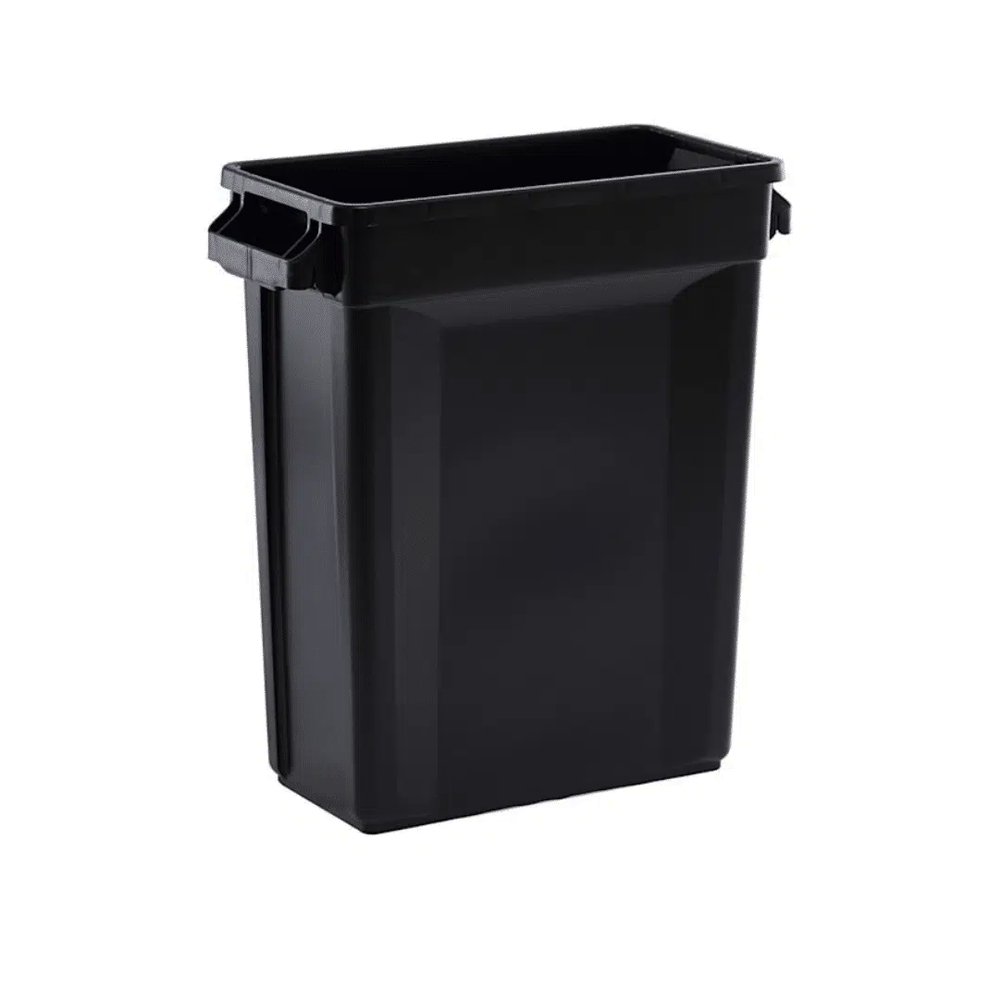 Trust® Commercial Slim Bin - 60lt Black - TEM IMPORTS™