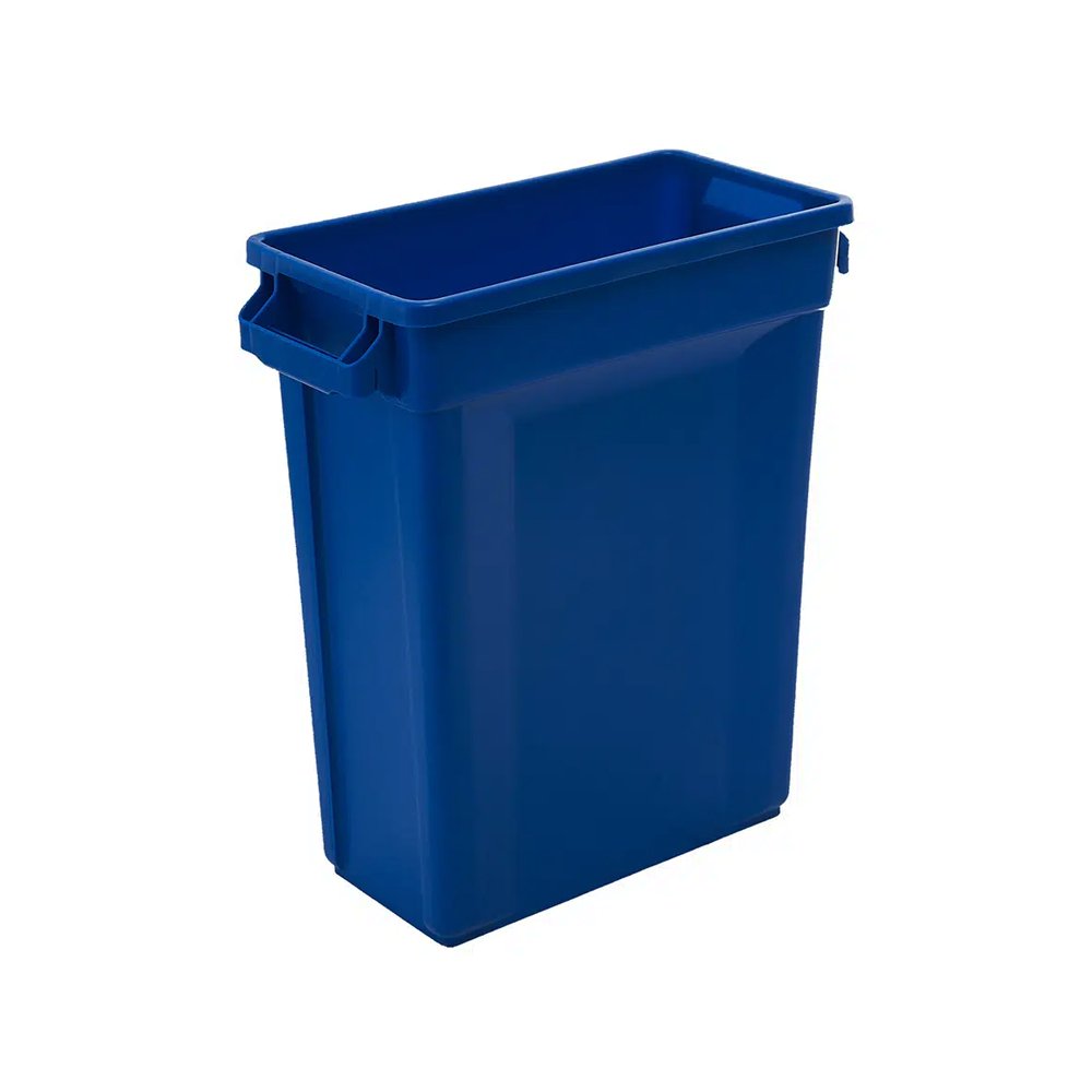 Trust® Commercial Slim Bin - 60lt Blue - TEM IMPORTS™