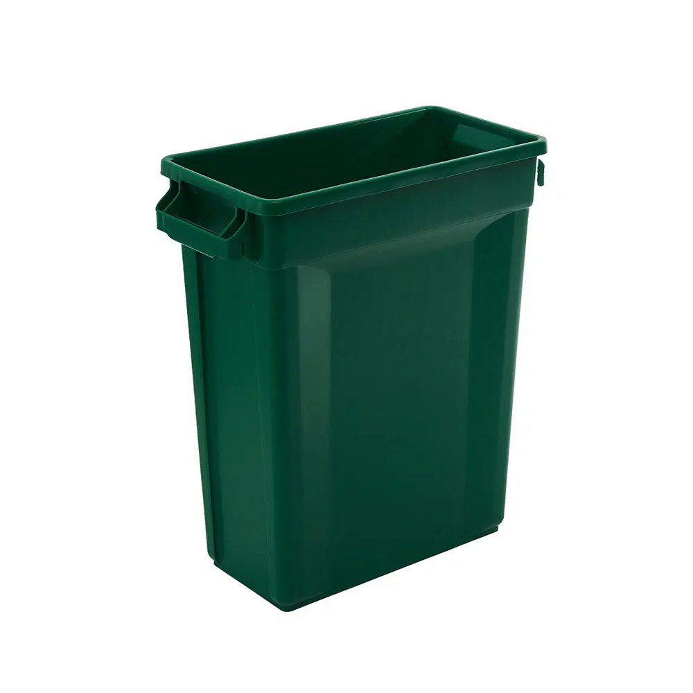 Trust® Commercial Slim Bin - 60lt Green - TEM IMPORTS™