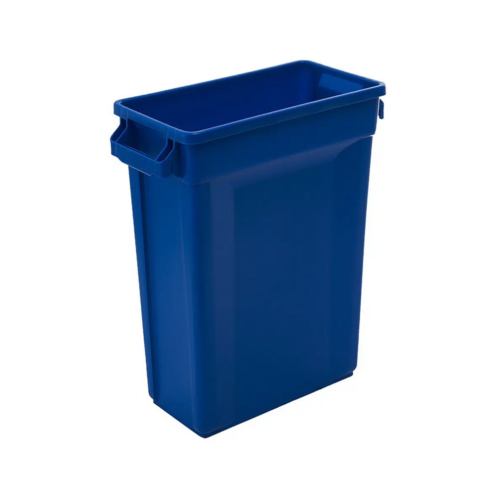 Trust® Commercial Slim Bin - 87lt Blue - TEM IMPORTS™