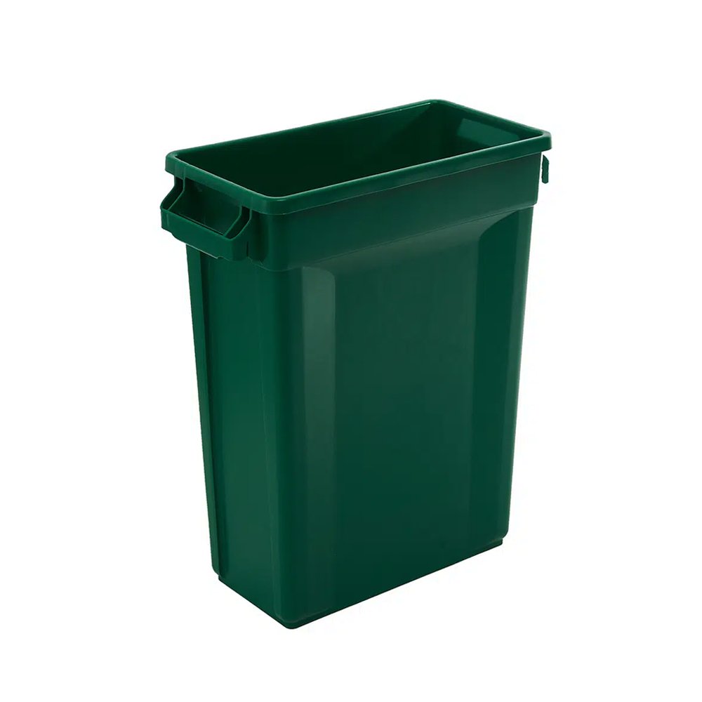 Trust® Commercial Slim Bin - 87lt Green - TEM IMPORTS™