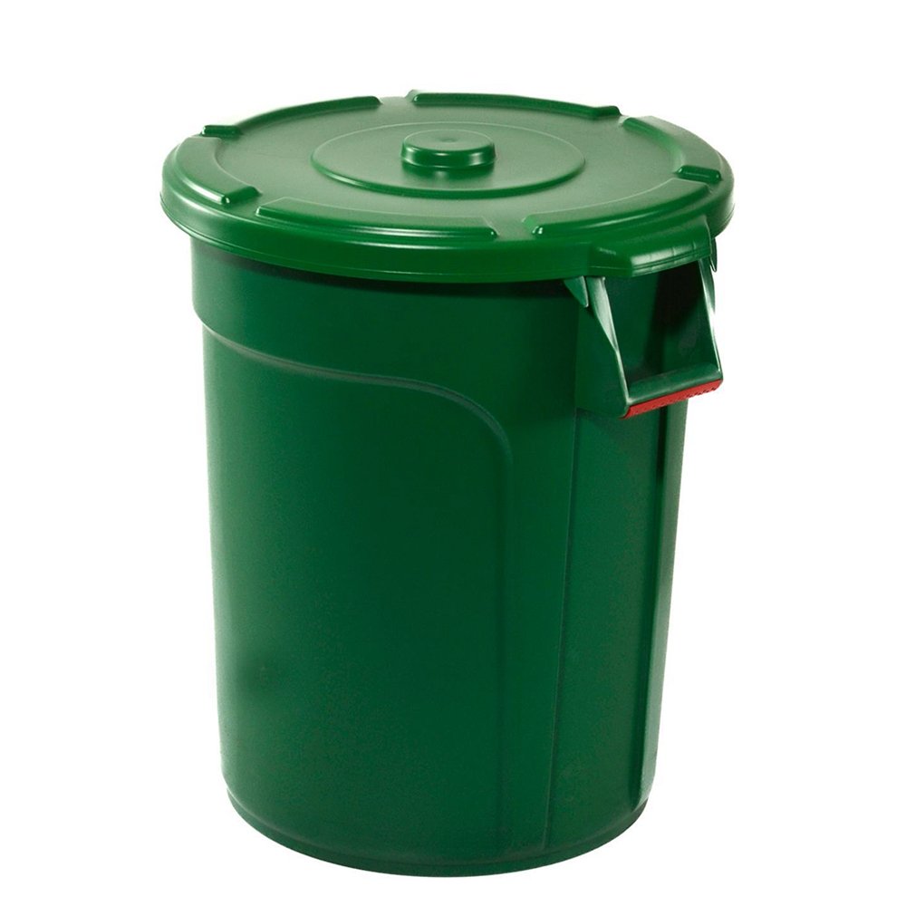 Trust® Round Lid Suit 75lt - Green - TEM IMPORTS™