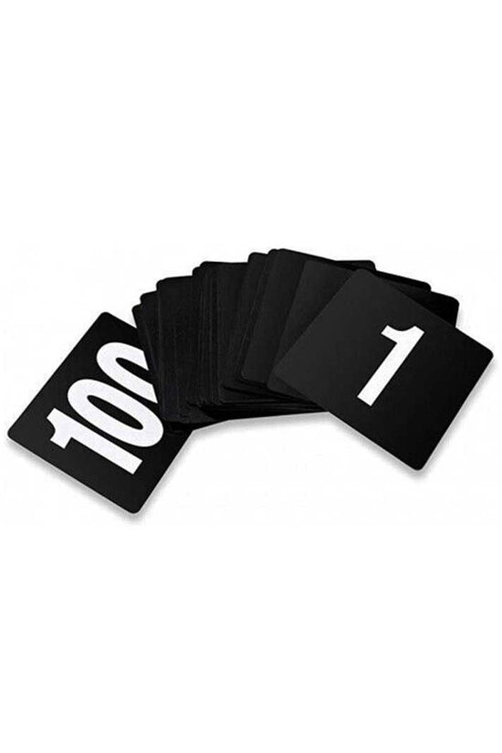 White On Black Table Numbers Plastic Set #1-100 - TEM IMPORTS™