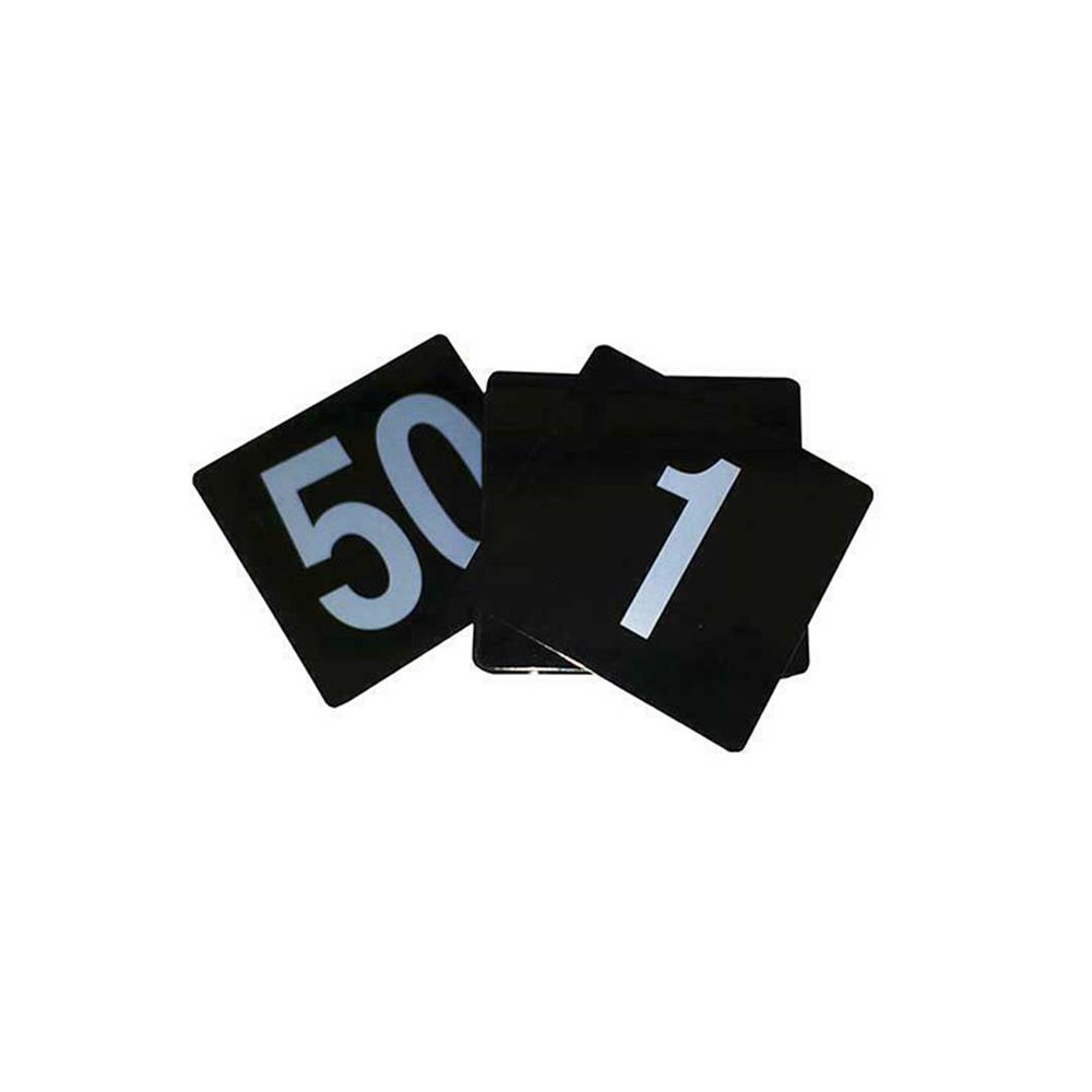 White On Black Table Numbers Plastic Set #1-50 - TEM IMPORTS™