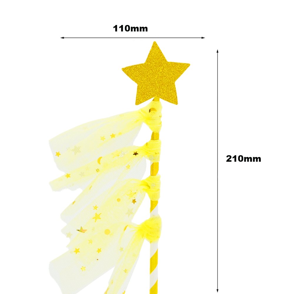 Yellow Wishing Star Cake Topper - TEM IMPORTS™